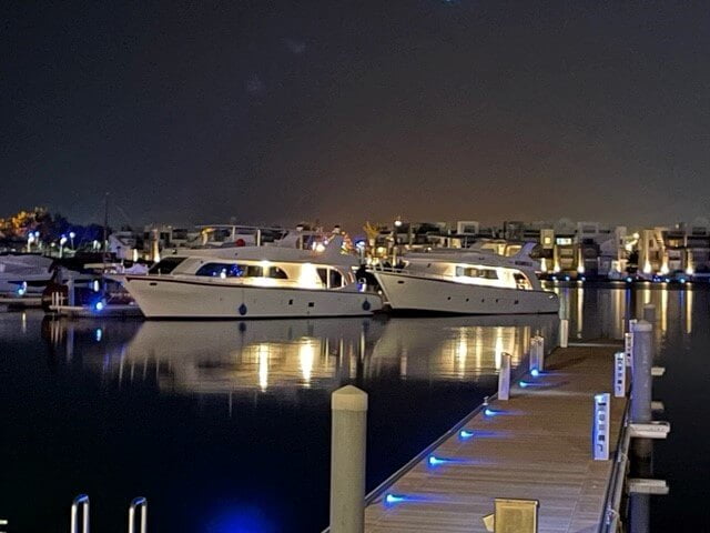 boat at night